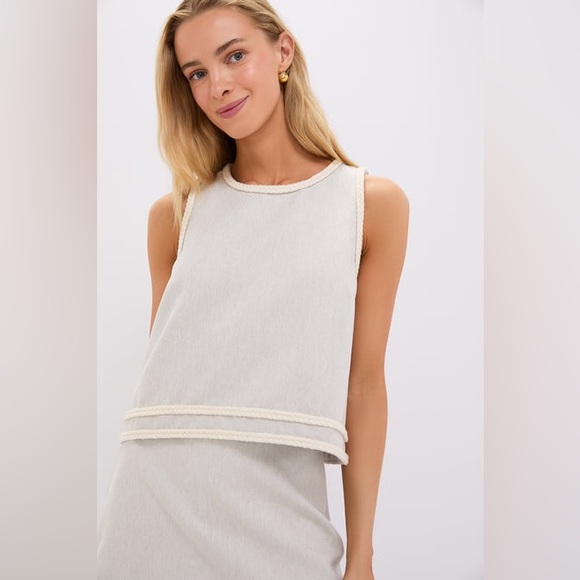 Tuckernuck Tops - NWT Tuckernuck Flax Brushed Canvas Keating Top, Size Large